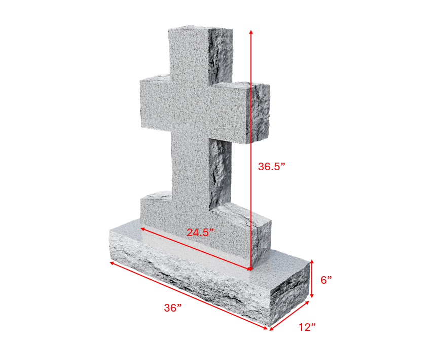 UPRIGHT CROSS (GRAY)